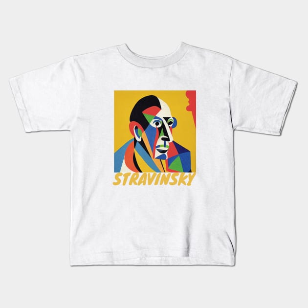 Igor Stravinsky Kids T-Shirt by Cryptilian